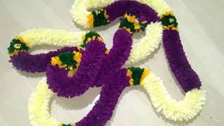 DIY  Deepavali Festival Decoration Handmade Mala At Home  Handmade Toran For Decoration [upl. by Garibull]