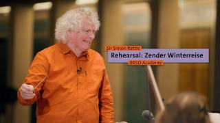 Simon Rattle rehearses Hans Zender Winterreise – BRSO Academy [upl. by Emearg]