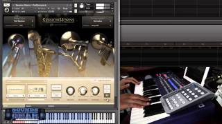 Native Instruments Session Horns review  SoundsAndGear [upl. by Nohsed]