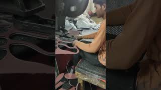 Chappal cutting in factory chappal kaise banta hai machine chappalfactory factory chappal [upl. by Dallas]