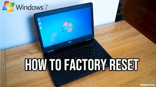 How to easily Factory Reset a Windows 7 PC [upl. by Grannie]