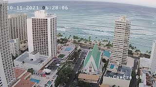 Hilton Waikiki Beach Live Surf Cam [upl. by Irual]