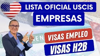 IMPORTANTE USCIS Lista Oficial de Empresas Visas H2B [upl. by Halley]