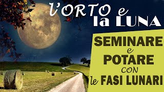 LORTO e la LUNA  SEMINA E POTATURA seguendo il CALENDARIO LUNARE [upl. by Nethsa472]