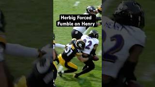 Nick Herbig forced a fumble within the 1st min of the game 😤PITvsCLE 1121 • 815 PM • Prime Video [upl. by Schreibman245]