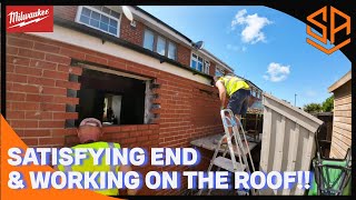 HOW TO TOOTH OUT BRICKWORK EFFICIENTLY BIG ALTERATION JOB PT 4 [upl. by Ing]