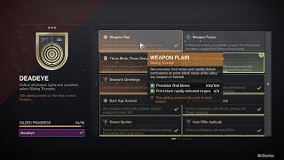 Pointblank rapidly defeated targets  WEAPON FLAIR Gilded Deadeye Triumph Destiny 2  Season 18 [upl. by Pauli]