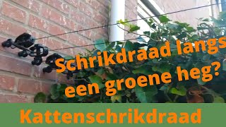 Kan Katten schrikdraad bij een groene heg Ja bekijk het hier  Schrikdraad Online [upl. by Lettie]