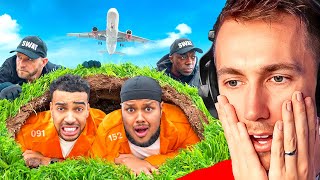 Miniminter Reacts To BETA SQUAD vs SWAT TEAM Hide And Seek AIRPORT EDITION [upl. by Eidnil]