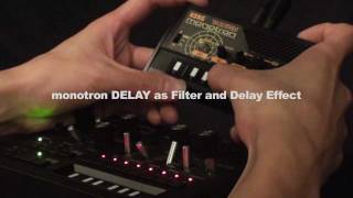 KORG monotron DELAY x monotribe  Future Dub Sound [upl. by Yelserp]