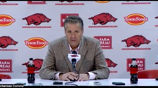 John Calipari Postgame Press Conference  Arkansas 65 Troy 49 [upl. by Mourant78]