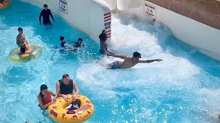 Torrent Lazy River Becomes Crazy River  Schlitterbahns New Braunfels Waterpark Texas [upl. by Caves]