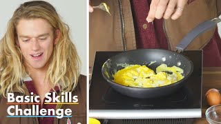 50 People Try to Make Scrambled Eggs  Basic Skills Challenge  Epicurious [upl. by Ryley]