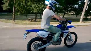 Yamaha WR450F 2016 Akrapovič slipon sound [upl. by Aramahs288]