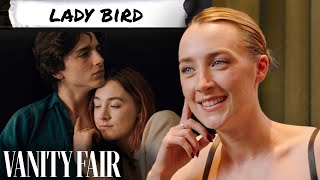 Saoirse Ronan Rewatches Little Women Lady Bird Atonement amp More  Vanity Fair [upl. by Tterrab]