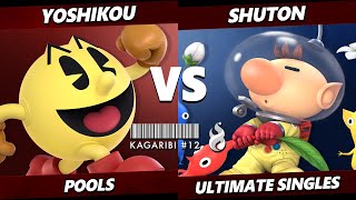 Kagaribi 12  Yoshikou PacMan Vs Shuton Olimar Smash Ultimate  SSBU [upl. by Oned573]