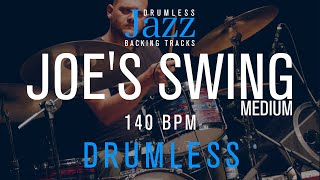 Swing  Medium Tempo Jazz Drumless Backing Track  140 Bpm [upl. by Mandler]