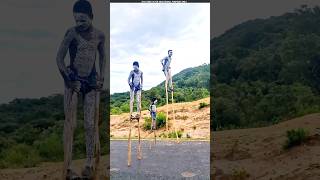 Banna Tribe Stick Walking People shorts ytshots [upl. by Abigael450]