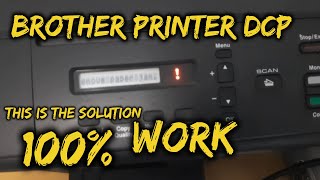 Brother printer DCP remove a jammed paper [upl. by Emalia]