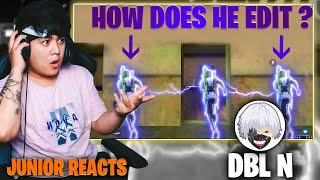 HE IS BACK WITH CRAZY EDITS DBLN1  JUNIOR REACTION  MR JUNIOR  GARENA FREEFIRE [upl. by Kanal879]