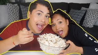 COCINANDO CON MARTITA Ensalada De Pollo  MUKBANG eating amp cooking show [upl. by Meyers972]