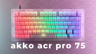 Akko acr pro 75 kit  modding amp sound test [upl. by Arocat]