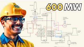 Inside a 600 MW Thermal Power Plant Layout amp Design [upl. by Winnifred]