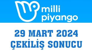 Milli Piyango Çekiliş Sonuçları 29 Mart 2024 [upl. by Durman]