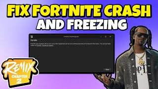 How to Fix CRASHING amp FREEZING in Fortnite Chapter 2 Remix  EASY METHOD [upl. by Beckett]