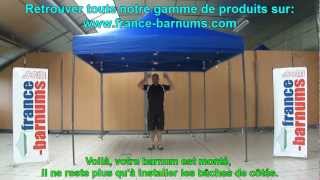 Montage 1 mn dun barnum 3mx3m de francebarnums [upl. by Anelrihs]