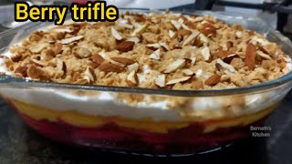 Berry trifle quick and easy dessert christmas dessert trifle recipe easy potluck recipes [upl. by Aurea159]