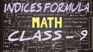 MATH  ICSE  CLASS 9  CHAPTER INDICES BY MADAN SIR [upl. by Iidnarb]