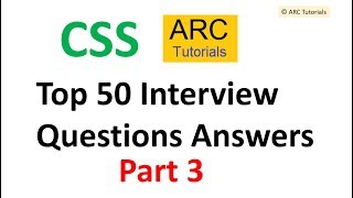 CSS interview questions and answers  part 3  CSS3 interview questions and answers [upl. by Lebna566]