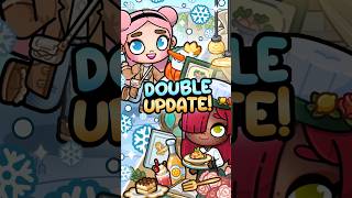 DOUBLE avatarworld UPDATE📣 SNOWY WEATHER is finally here with our NEW Fancy Restaurant❄️🍝⭐pazu [upl. by Aierb]