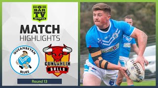 Queanbeyan Blues v Gungahlin Bulls  Round 13 Highlights  Canberra Region Rugby League 2022 [upl. by Armitage]