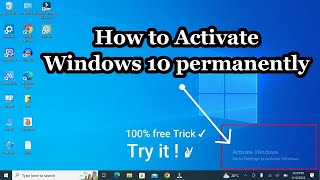 How To Activate Windows 10 Permanently 2023  Free Easy Solution try it [upl. by Navillus]