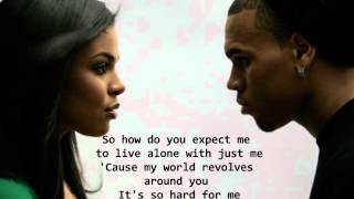 Jordin Sparks Feat Chris Brown  No Air Lyrics HQ [upl. by Droffats]