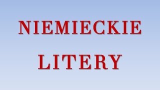 Niemieckie litery [upl. by Celine]