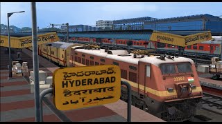 REALISTIC TRAIN RIDE IN HYDERABAD SECTION IN TRAIN SIMULATOR [upl. by Gabrielson]