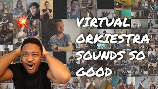 Orkiestra online quotCo mi Panie daszquot arr Adam Sztaba REACTION [upl. by Warfold]