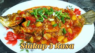 Ikan Siakap 3 Rasa  How to Cook Tasty Sea Bass 3 Flavour Sauce  RajieS Cooking Passion [upl. by Akeim]