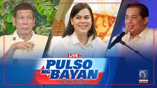 LIVE Pulso ng Bayan with Admar Vilando at Jade Calabroso  Oct 21 2024 [upl. by Mellicent]