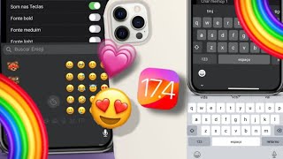 SAIU🤩TECLADO ESTILO IPHONE NO ANDROID COM CORREÇÃO  SOM NAS TECLAS EMOJIS IOS ATUALIZADO 2024 [upl. by True]