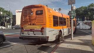 Full Ride LA Metro Line 16 Downtown Los Angeles to West Hollywood Westbound [upl. by Noirad]