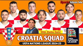 Croatia Squad For UEFA Nations League 2024 in October  Croatia Nations Football Team [upl. by Nylhtac]