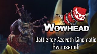 Battle for Azeroth Cinematic  Bwonsamdi Spoilers [upl. by Fiester149]