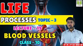 BIOLOGY  Class10th  Life Process TOPIC  3  LECTURE 19  BLOOD VESSELS  By Dr Uttam Singh Sir [upl. by Suiradel]