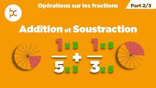 Opérations sur les fractions PART 23  AdditionnerSoustraire des fractions [upl. by Eilzel]