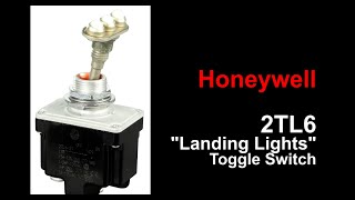 Honeywell 2TL6 Landing Lights Toggle Switch [upl. by Sherrer]