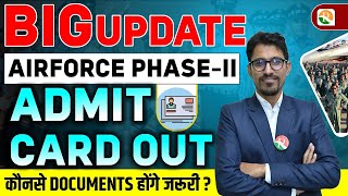 Phase 2 Admit Card Out StepbyStep Guide for Air Force Phase 2 Admit Card Download कैसे करें [upl. by Lansing]